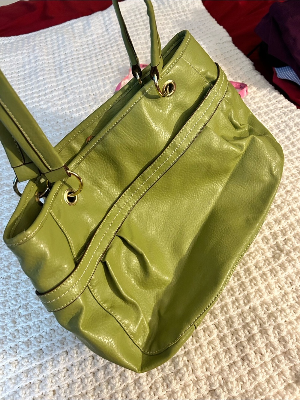 Relic Olive Green Leather Shoulder Bag - Picture 3 of 10
